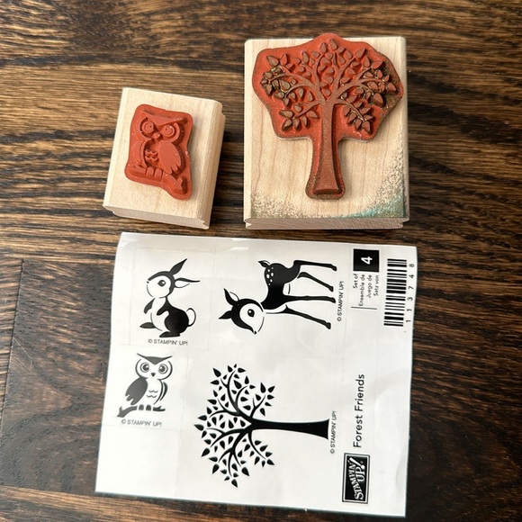 Forest Friends Theme Rubber Stamps - Picture 2 of 3